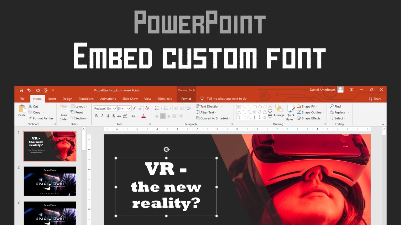 fonts not embed in ms powerpoint for mac